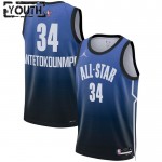 Maillot All-Star 2023 Team 1 Giannis Antetokounmpo 34 Nike Bleu Swingman - Enfant